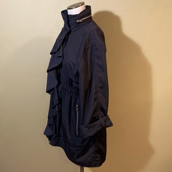 Ali Ro Ruched Ruffle Anorak Jacket - Picture 8 of 13